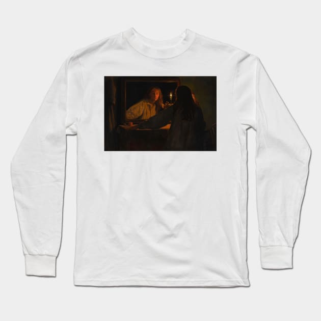 All Hallowe'en by John Collier Long Sleeve T-Shirt by Classic Art Stall